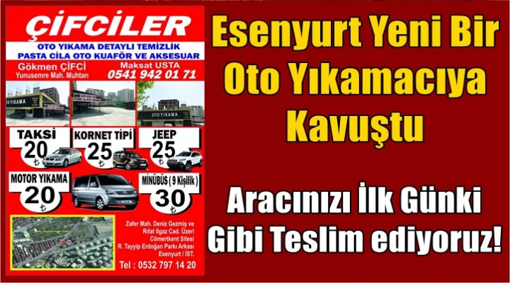 Esenyurt Yeni Bir Oto Yıkamacıya Kavuştu