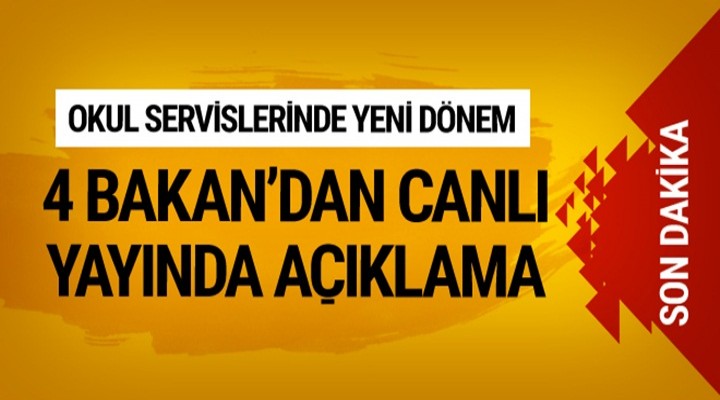 Okul Servislerinde Yeni dönem