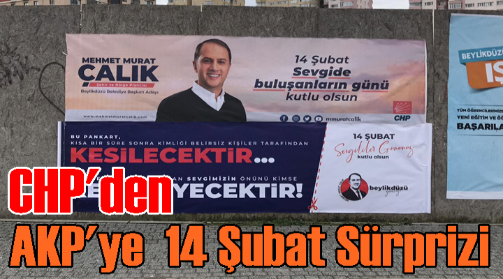 CHP'den AKP'ye 14 Şubat sürprizi