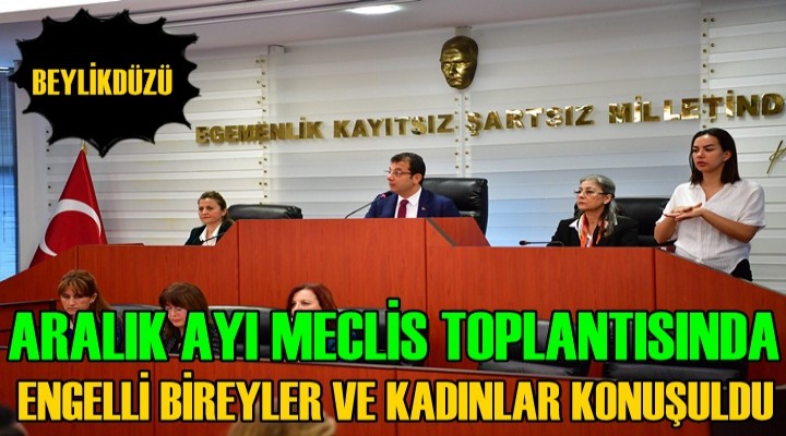 Beylikdüzü Belediyesi Aralık Ayı Meclisi Toplandı
