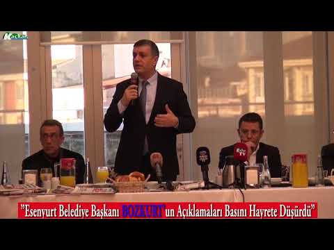 Esenyurt Belediye Başkanı BOZKURT'un Açıklamaları Basını Hayrete Düşürdü