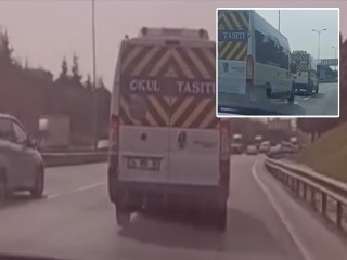 Esenyurt’ta tehlikeli araç kullanan iki okul servisi şoförünün sürücü belgeleri iptal edildi