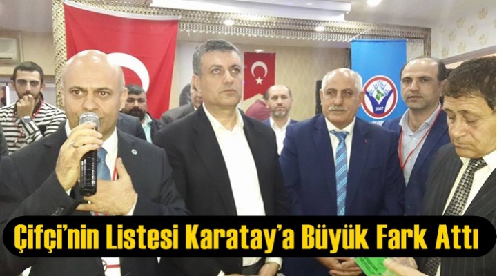 Çifçi’nin Listesi Karatay’a Büyük Fark Attı